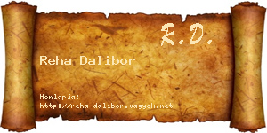 Reha Dalibor névjegykártya